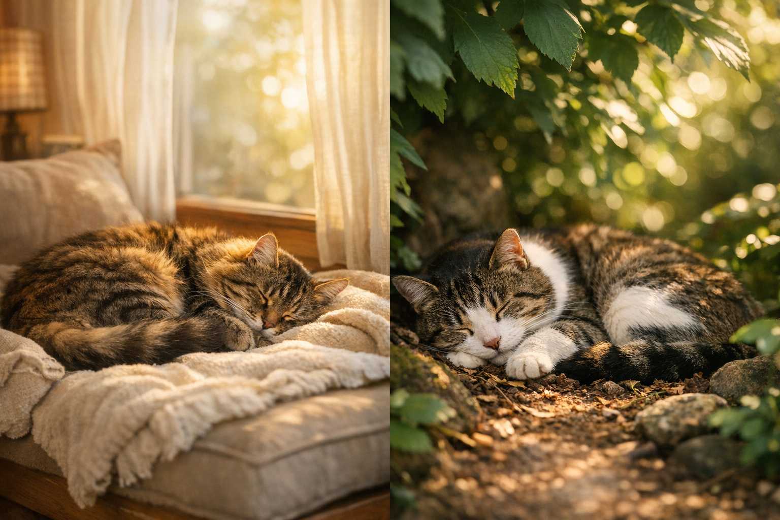 Comment l'environnement influence les habitudes de sommeil des chats d'intérieur et d'extérieur