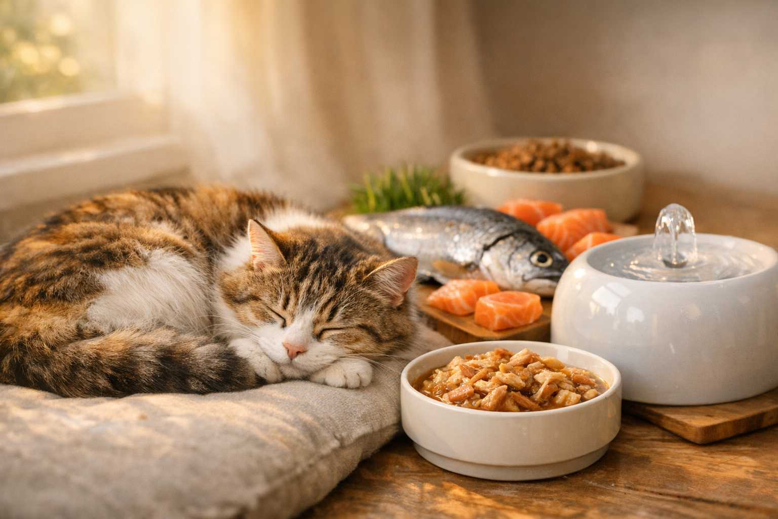 Le Rôle de l'Alimentation dans la Qualité du Sommeil du Chat : Guide Nutrition et Repos