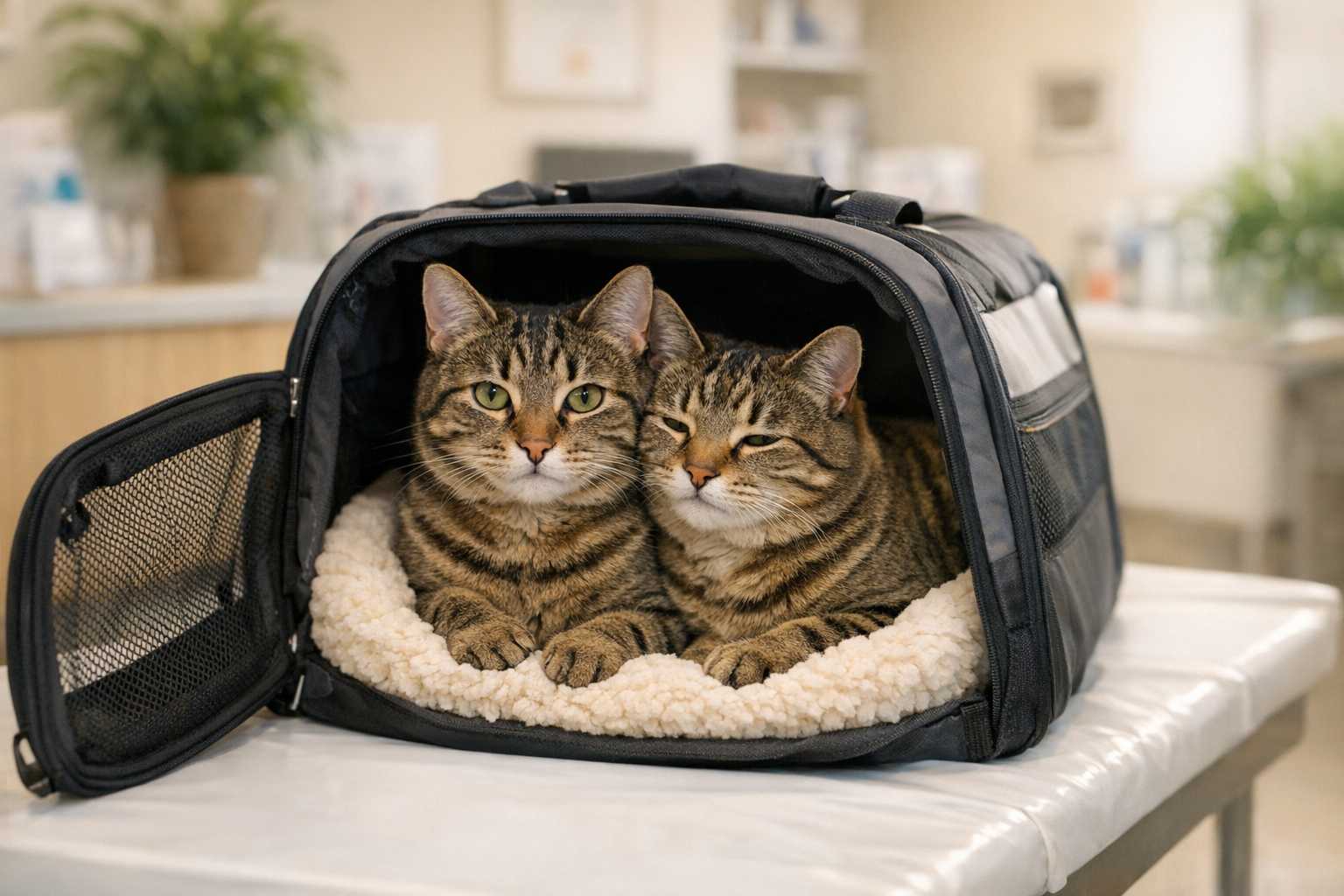 Soins Médicaux pour les Paires de Chats Liés : Stratégies Intelligentes et Sans Stress pour les Visites Chez le Vétérinaire