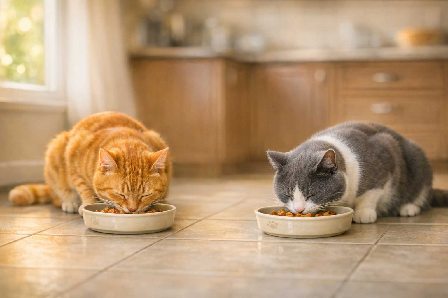 Nourrir des chats liés par un lien affectif : comment maintenir des repas paisibles et équitables