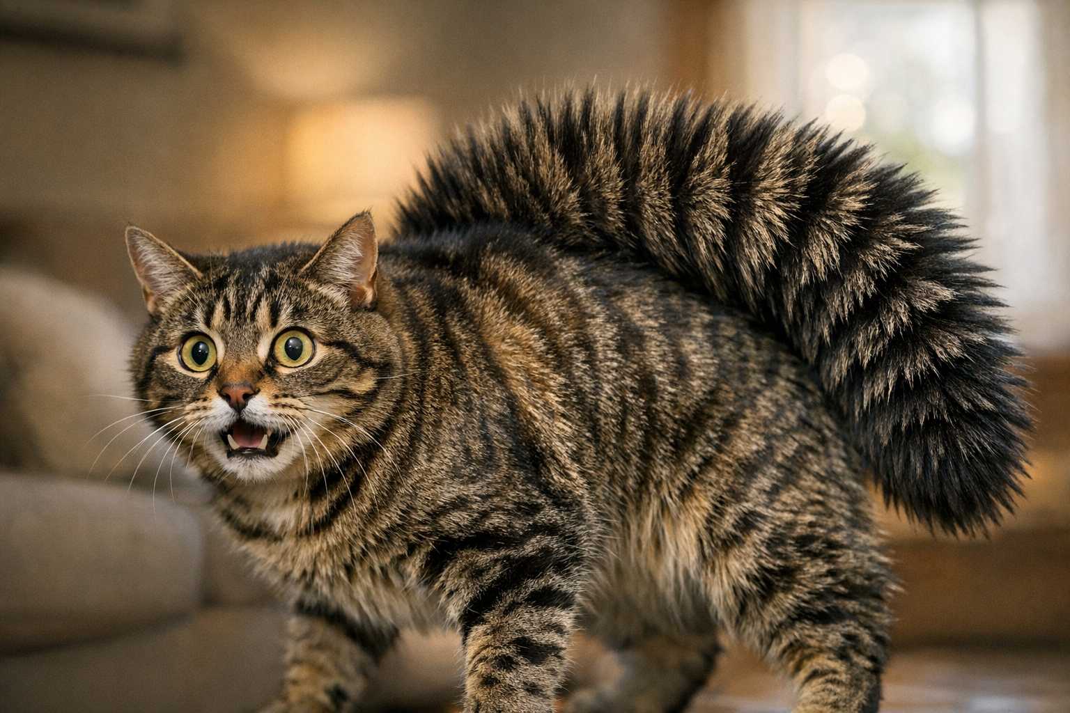 Queue Hérissée du Chat : Causes et Significations de ce Comportement
