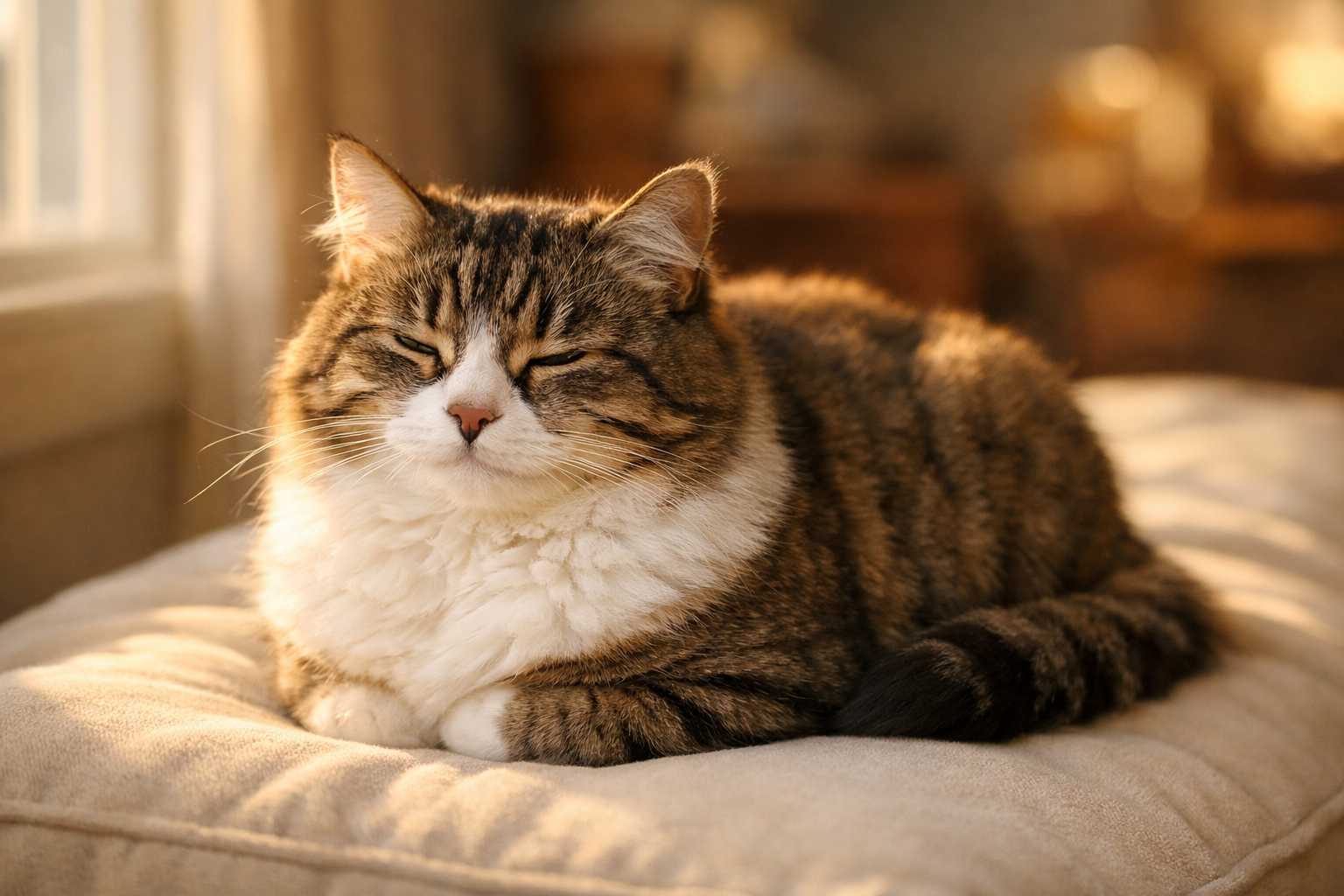 La Position du Pain de Chat : Ce Qu'Elle Révèle Sur l'Humeur de Votre Chat
