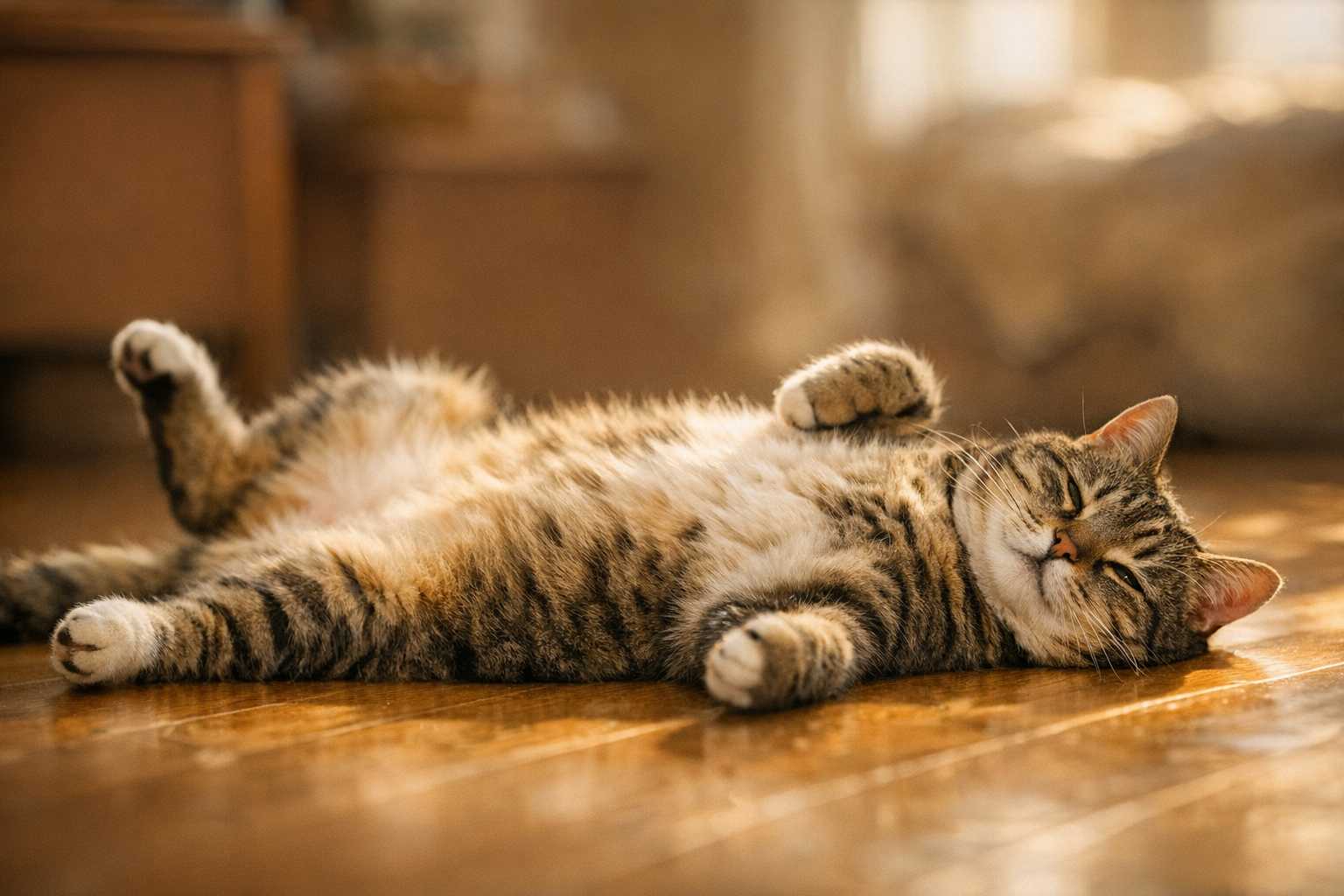 Pourquoi les chats exposent-ils leur ventre ? Ce que cela signifie vraiment