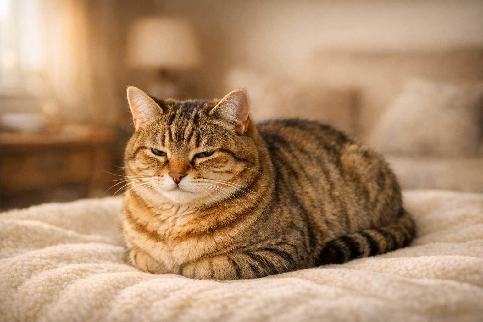 Chat en Position du Pain : Que Signifie Cette Posture avec les Pattes Rentrées ?