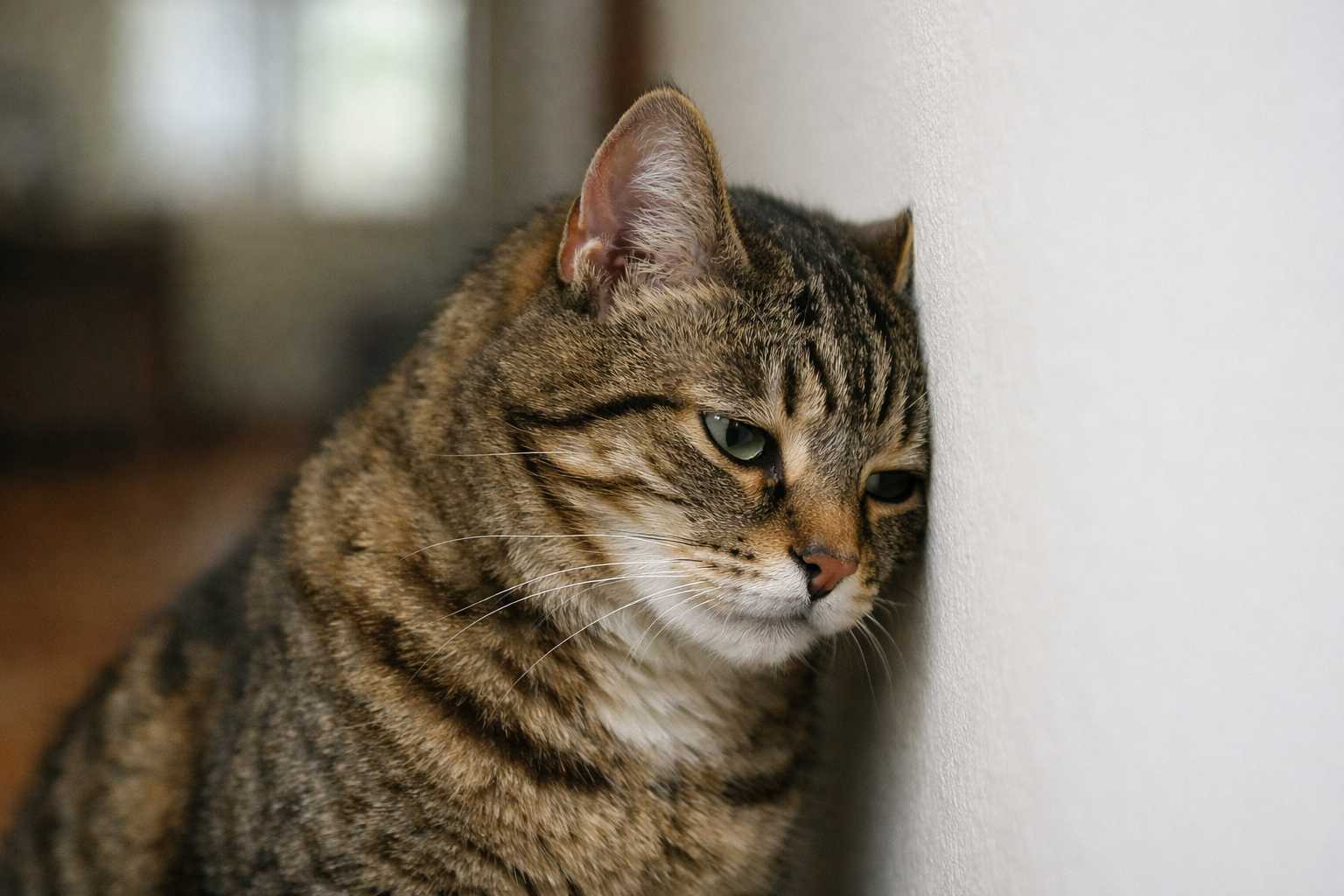 Pourquoi Mon Chat Appuie-t-Il Sa Tête Contre le Mur ? Des Signes d'Alerte à Ne Pas Ignorer