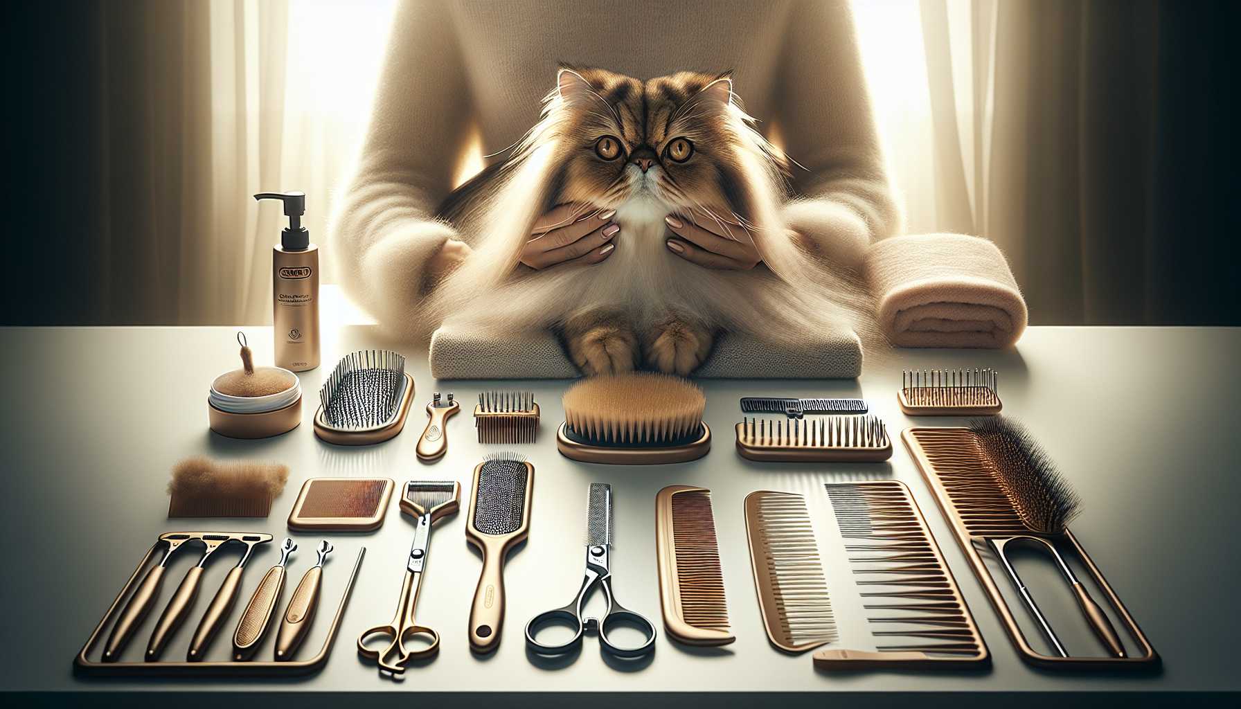 Équipement de Toilettage Essentiel pour les Races de Chats à Poils Longs