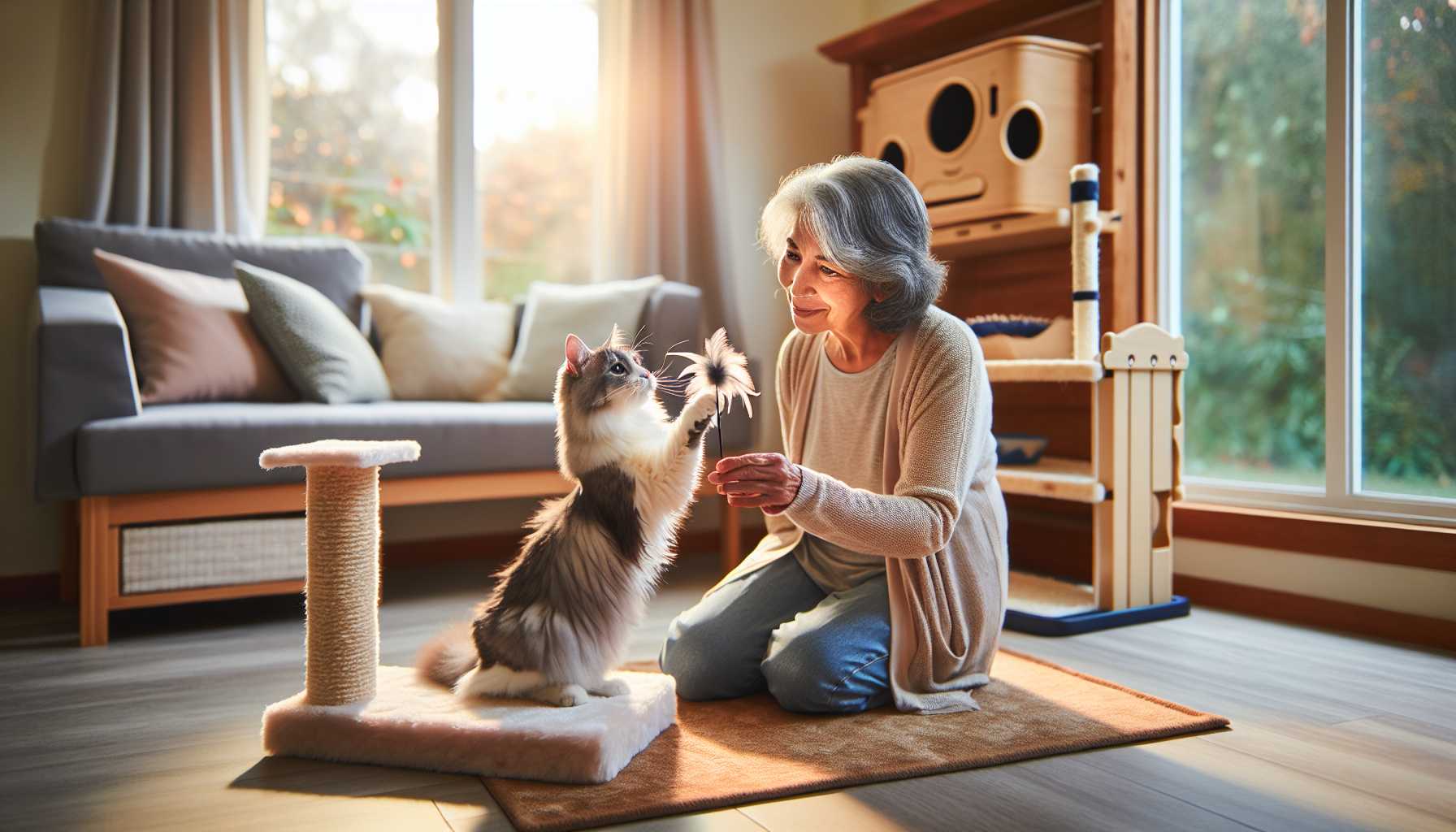 Recommandations d'exercices pour les chats seniors : Guide bien-être