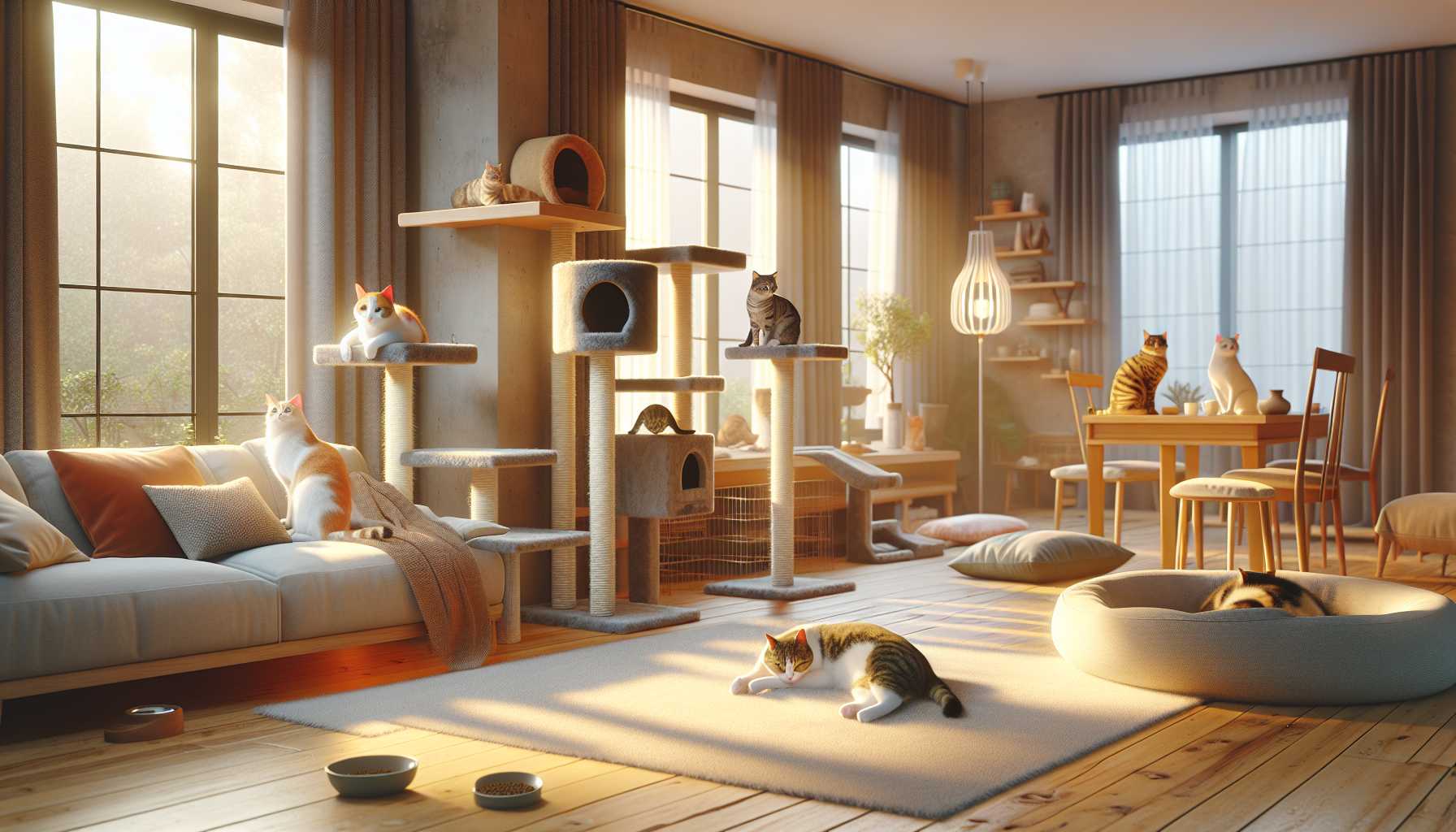 Réussir la Coexistence Paisible dans une Maison Multi-Chats : Guide pour le Succès