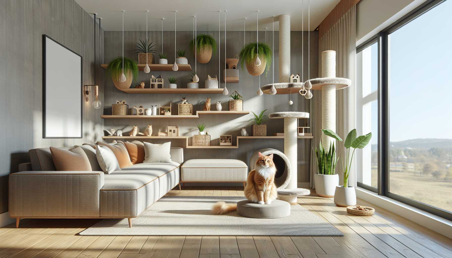 Décoration intérieure adaptée aux chats : Guide pour une maison stylée et féline