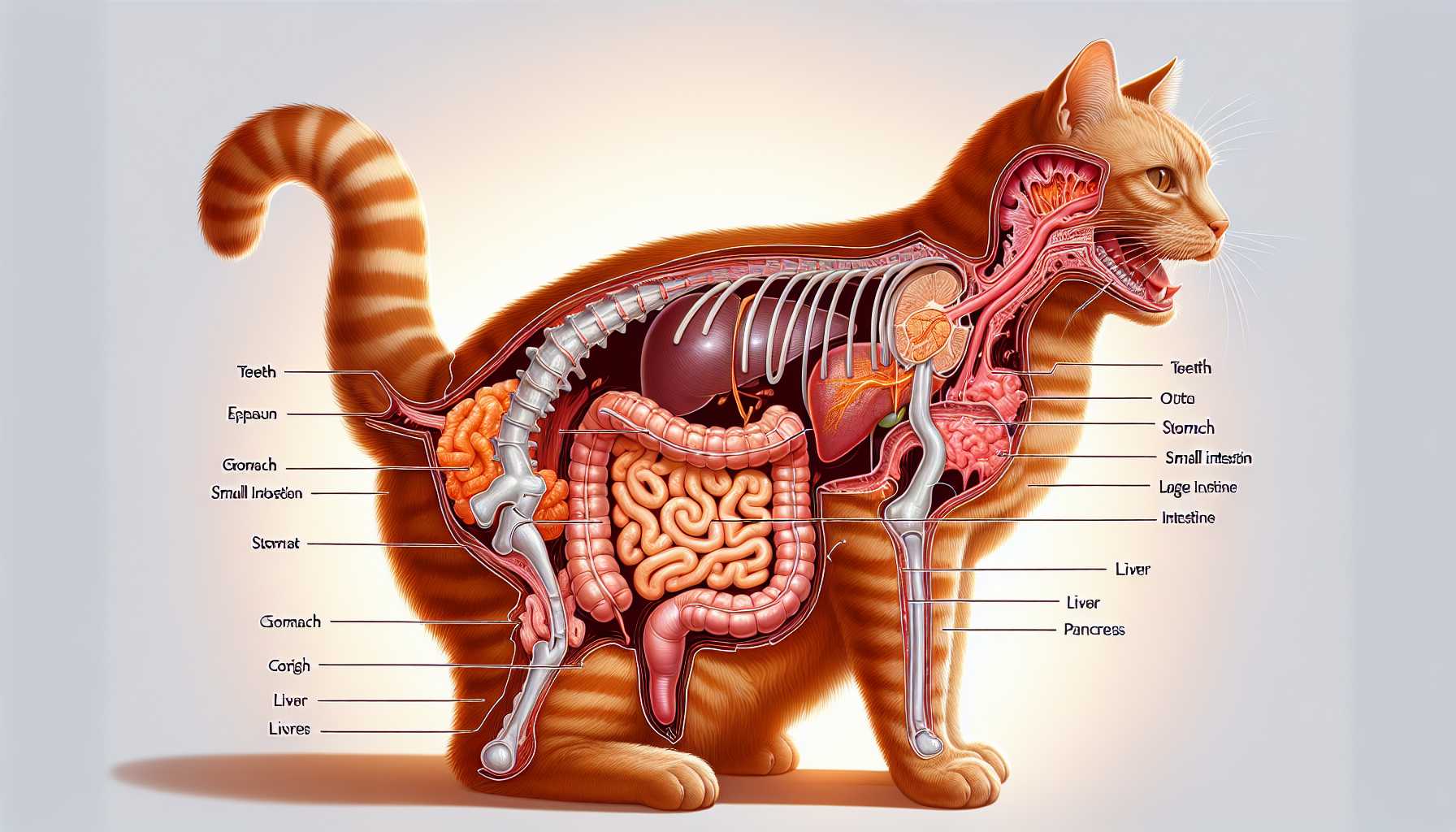 Guide Complet de l'Anatomie Digestive de Votre Chat