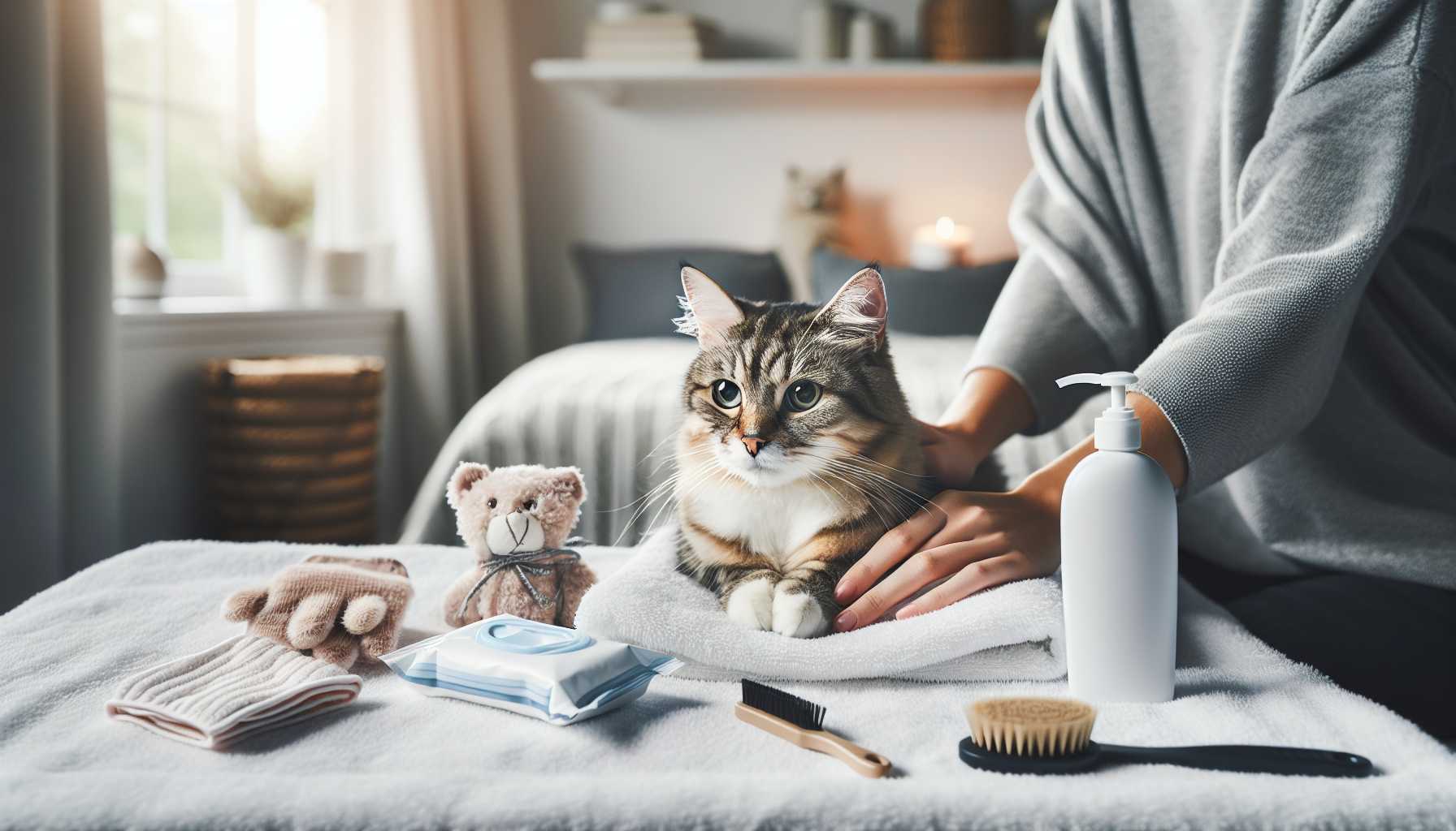 Alternatives au bain pour chat : Solutions de nettoyage sans eau