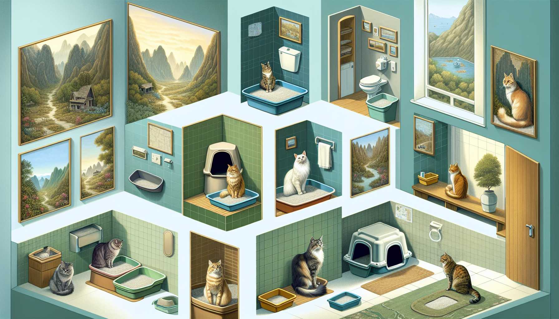 Guide Complet pour le Placement des Bacs à Litière dans les Foyers Multi-Chats