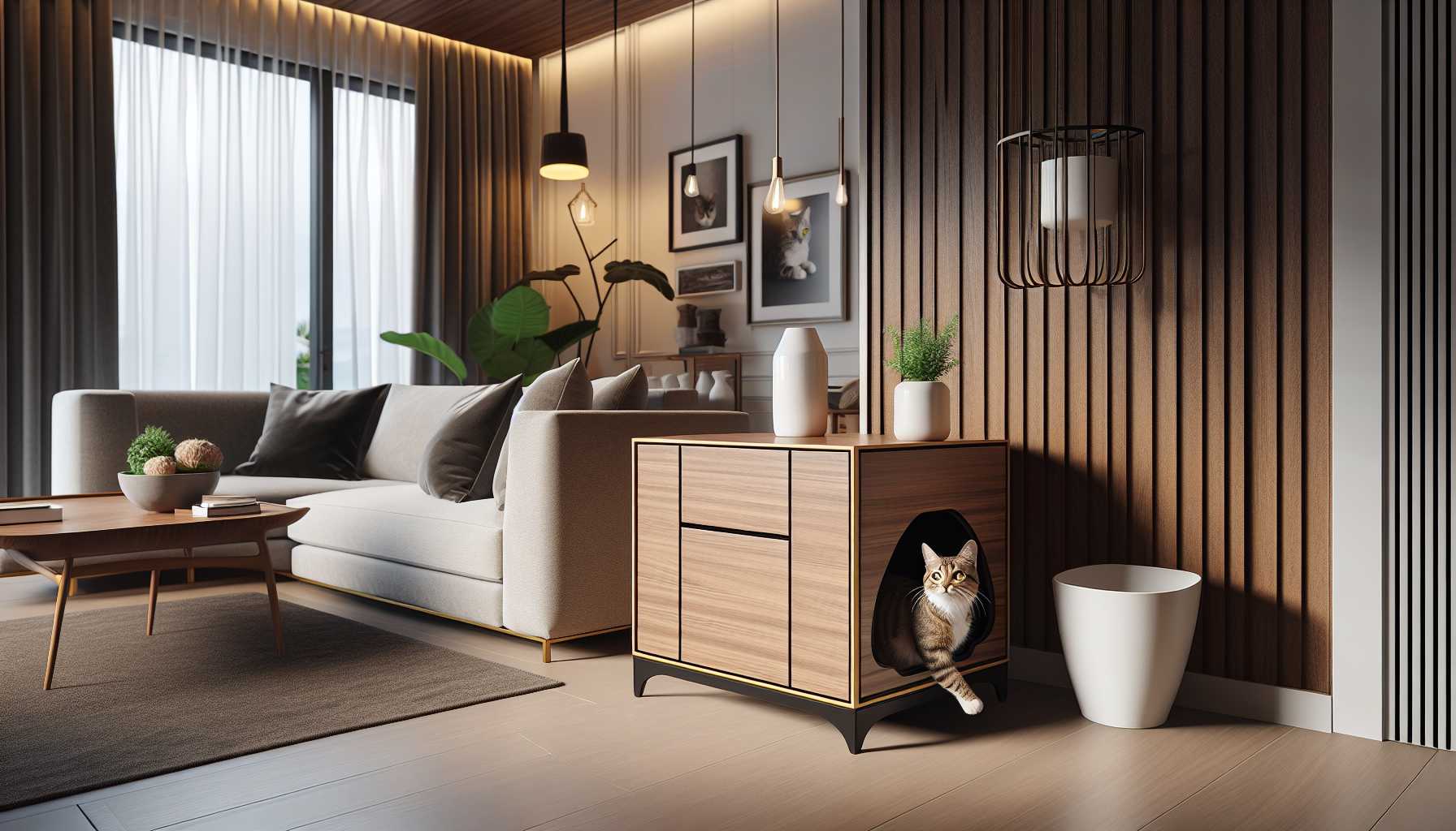 Guide des Meubles Compacts pour Bac à Litière : Solutions Cachées