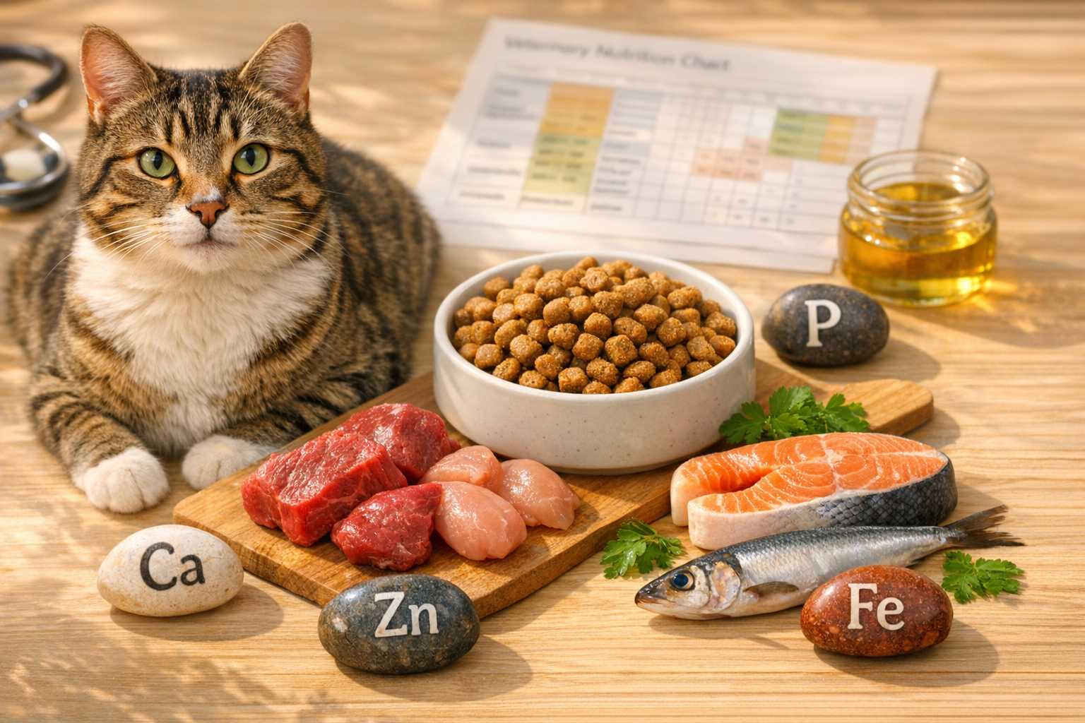 Les Minéraux Essentiels pour les Chats : Le Guide Complet de Nutrition 2026