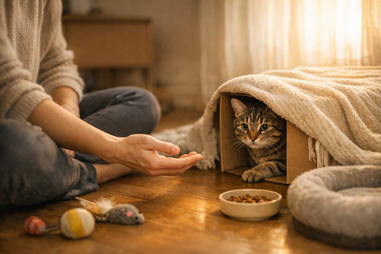 Développer un lien avec des chats sauvés : Guide des techniques de renforcement de la confiance