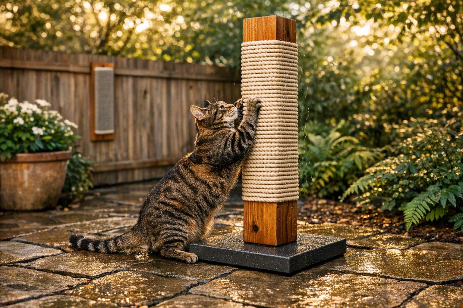 Solutions Anti-Intempéries pour Griffoirs de Chats d'Extérieur : Guide Complet